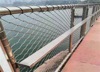 Light Weight Knitted Stainless Steel Ferrule Wire Rope Mesh For Commercial Guard Rail System