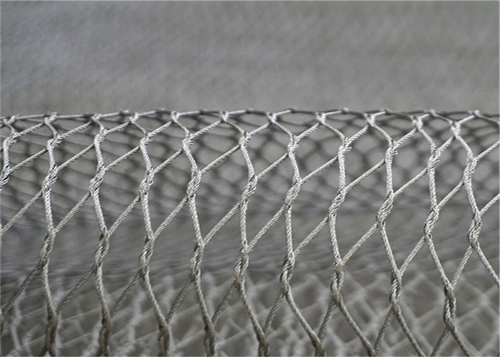  Pliability 7x7 Aviary Wire Mesh SUS 316 Stainless Steel Cable Webnet 30x30mm